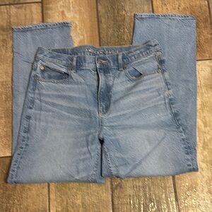 American Eagle hi rise straight